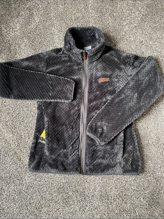 Columbia Sportswear Company Jackets & Blazers - Columbia Cozy Charcoal Gray Fuzzy Zip-Up Jacket.  Size Medium